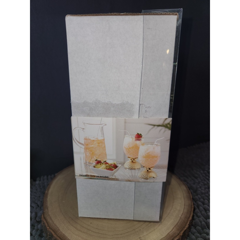 NEW~ Better Homes &‎ Gardens 20 Ounces Pineapple Sipper Glass Aloha Cocktail - Picture 6 of 10